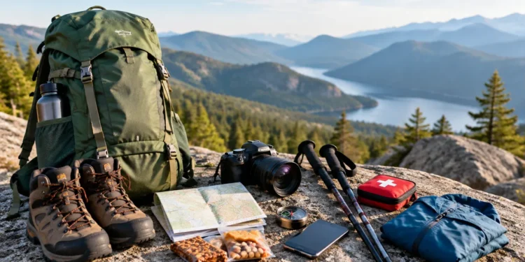 Echipament pentru trekking de o zi: lista esențială pentru începători în munte și parcuri naționale